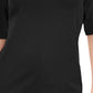 Karen Scott Women's Button Detail V Neck Top Black Size Small