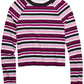 Epic Threads Big Girls Striped Top Dark purple Size Small