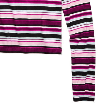 Epic Threads Big Girls Striped Top Dark purple Size Small
