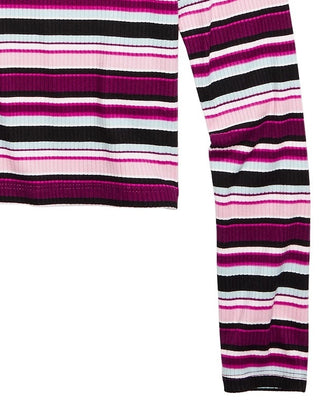 Epic Threads Big Girls Striped Top Dark Purple Size Extra Large