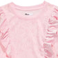 Epic Threads Big Girls Ruffled Star-Print Top Pink Size X-Large