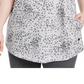 Ideology Women's Printed Tunic Grey Size 2X