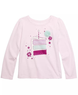 Epic Threads Toddler Girl's Cake Slice T-Shirt Pink Size 4T