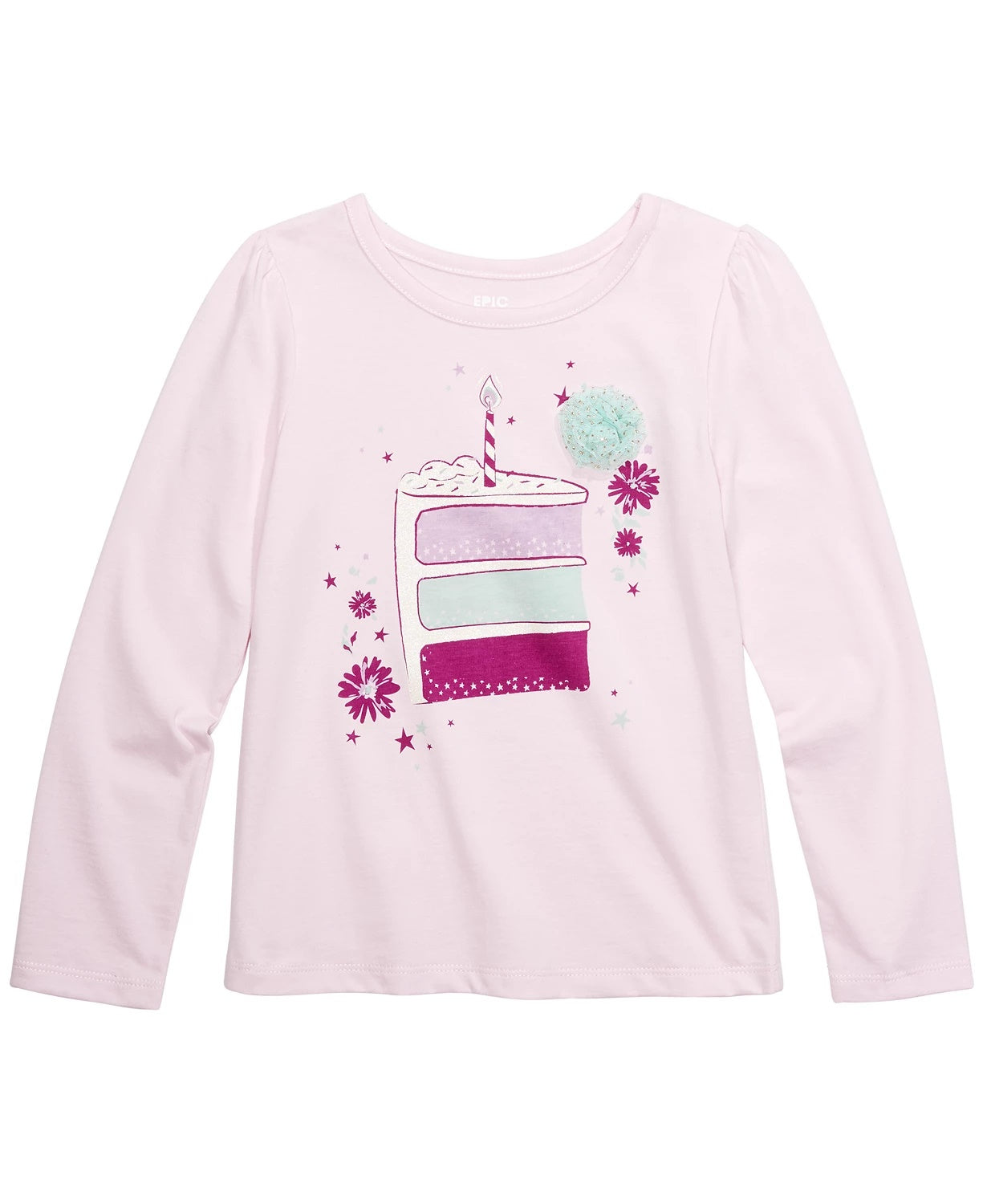 Epic Threads Little Girl's Cake Slice T-Shirt Pink Size 6