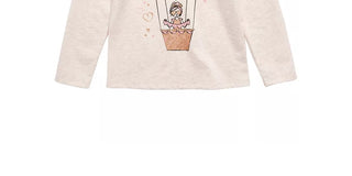Epic Threads Little Girl's Heart Air Balloon Long Sleeve T-Shirt  White Size 6