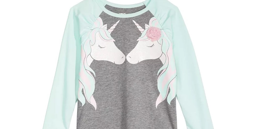 Epic Threads Toddler Girl's Unicorn Friends T-Shirt  Grey Size 2T