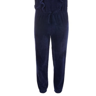 Epic Threads Big Girls Ruffled Velour Jumpsuit Blue Size Small