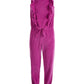 Epic Threads Big Girls Ruffled Velour Jumpsuit Purple Size Large