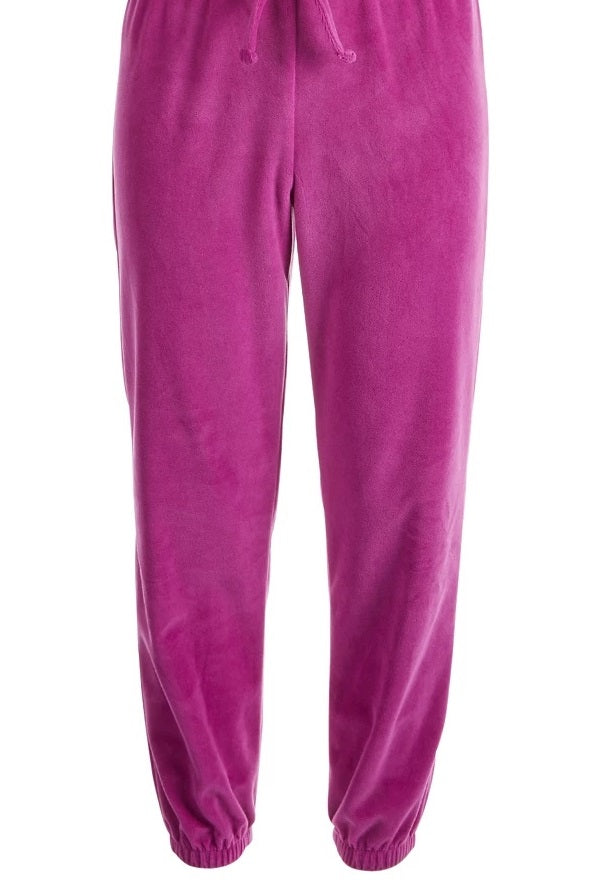 Epic Threads Big Girls Ruffled Velour Jumpsuit Purple Size Large