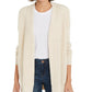 INC International Concepts Women's Waffle-Stitch Cozy Cardigan Sweater White Size Medium