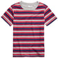 Epic Threads Big Boys Multi-Stripe T-Shirt Gray Size Small