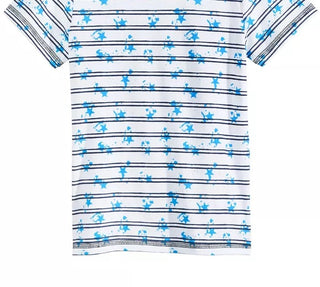 Epic Threads Toddler Boys Splatter Stripe T-Shirt White Size 3T
