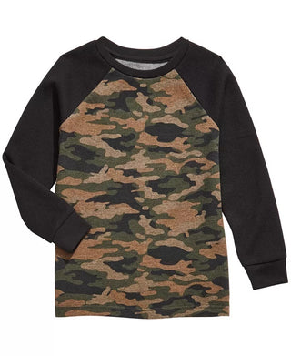 Epic Threads Toddler Boys Camo-Print Thermal T-Shirt Green Size 2T