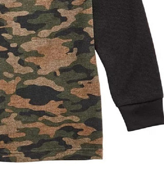 Epic Threads Toddler Boys Camo-Print Thermal T-Shirt Green Size 2T