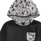 Epic Threads Toddler Boys Colorblocked Splatter-Print Thermal-Knit Hooded T-Shirt Black Size 3T