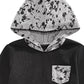 Epic Threads Toddler Boys Colorblocked Splatter-Print Thermal-Knit Hooded T-Shirt Black Size 4T