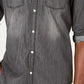 INC International Concepts Men's Faded Denim Shirt Grey Size XX-Large