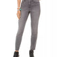 Style & Co Women's Curvy-Fit Skinny Bling Pocket Jeans Charcoal Size 14