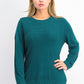 Style & Co Women's Mixed-Stitch Sweater Green Size Small