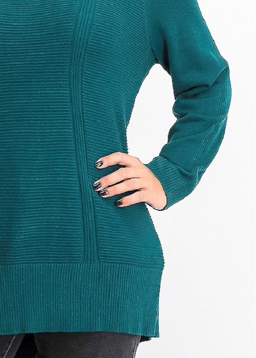 Style & Co Women's Mixed-Stitch Sweater Green Size Small