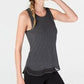 Ideology Women's Mesh-Hem Tank Top Dark Gray Size X-Small