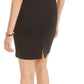 Bar III Women's Faux Leather Contrast Bodycon Dress Black Size Medium