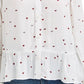 Maison Jules Women's Printed Peplum Top White Size Medium