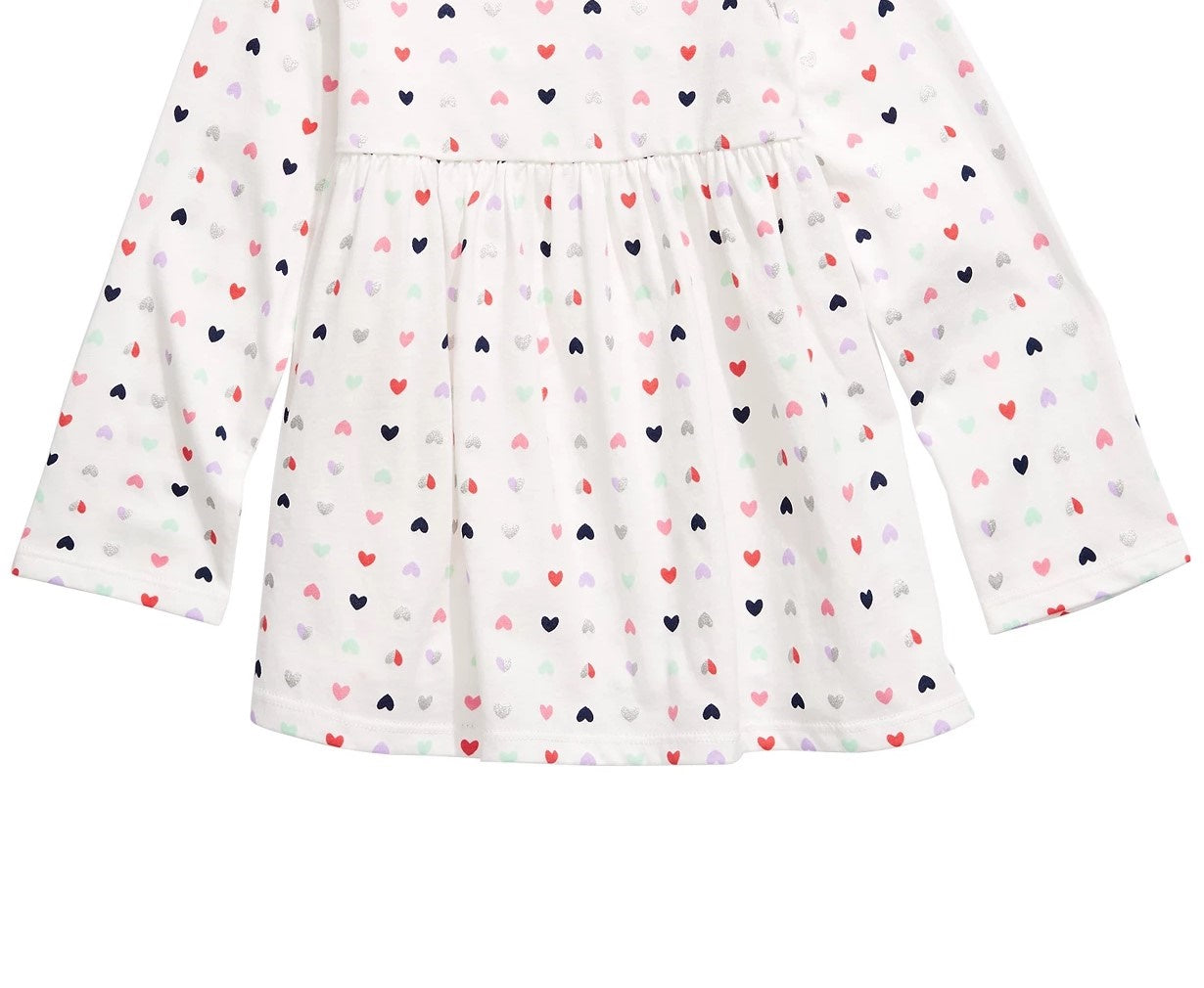 First Impressions Baby Girls Heart-Print Cotton Tunic White Size 24M