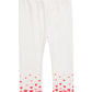 First Impressions Toddler Girl's Heart Print Leggings  White Size 4T