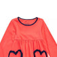 First Impressions Toddler Girls Cotton Long-Sleeve Heart Tunic Orange Size 3T
