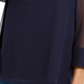 Charter Club Women's Sheer-Sleeve Top Blue Size X-Large