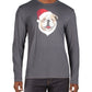 Club Room Men's Santa Bulldog Holiday Party Christmas Top Gray Size X-Large