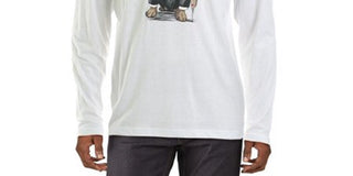 Club Room Men's Bulldog Tuxedo Graphic Crewneck T-Shirt White Size X-Large