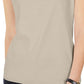 Karen Scott Women's Tipped Keyhole Tank Beige Size Small
