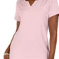 Karen Scott Women's Petite Crochet Keyhole Top Pink Size Petite