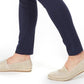 Charter Club Women's Chelsea Stretch Twill Cropped Pants Blue Size 16 Petite