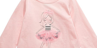 First Impressions Baby Girl's Tutu Girl T-Shirt Pink Size 24 Months