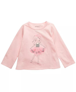 First Impressions Baby Girl's Tutu Girl T-Shirt  Pink Size 3-6 Months
