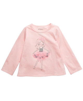 First Impressions Baby Girls Tutu Girl T-Shirt Pink Size 6-9M