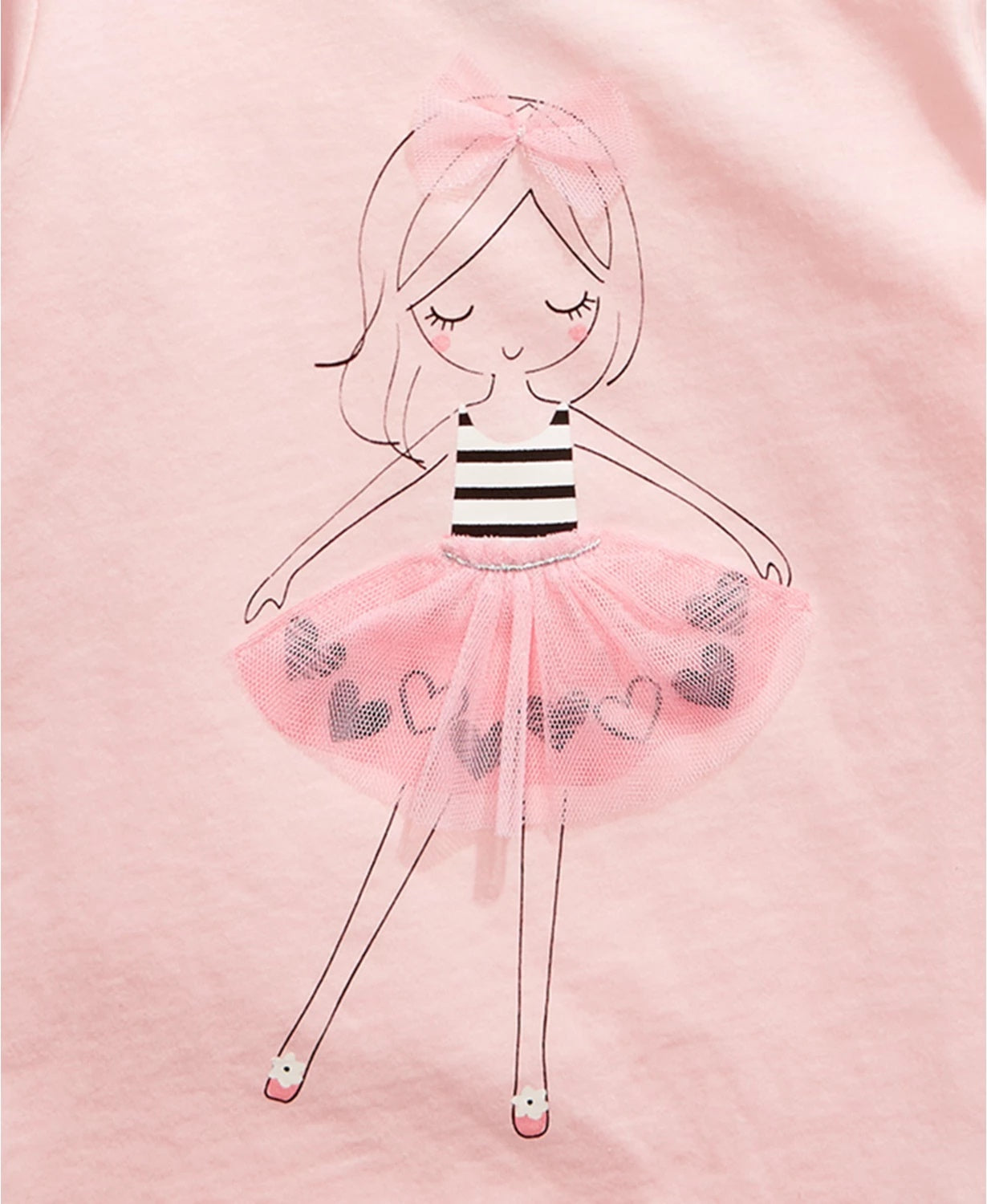 First Impressions Baby Girls Tutu Girl T-Shirt Pink Size 6-9M