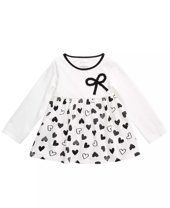 First Impressions Baby Girl's Cotton Bow Heart Tunic White Size 12 Months