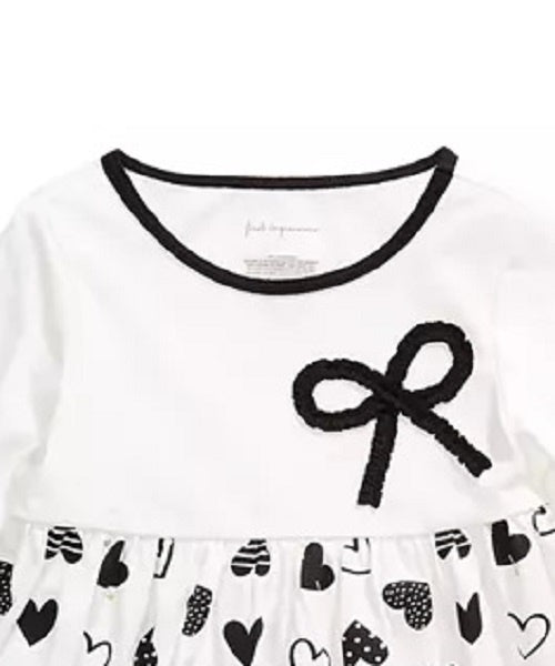 First Impressions Baby Girl's Cotton Bow Heart Tunic White Size 12 Months