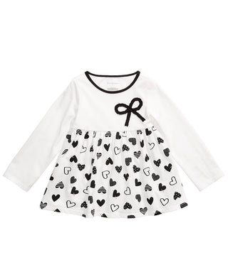 First Impressions Toddler Girls Cotton Bow Heart Tunic White Size 2T