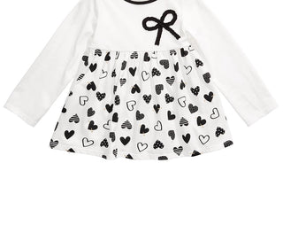 First Impressions Toddler Girls Cotton Bow Heart Tunic White Size 2T