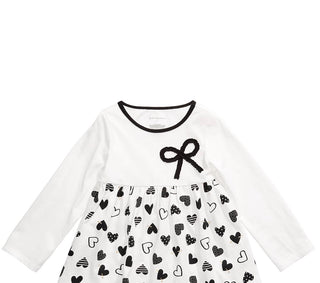 First Impressions Toddler Girls Cotton Bow Heart Tunic White Size 4T