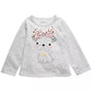 First Impressions Baby Girl's Dog Bow T-Shirt Gray Size 3-6 Months