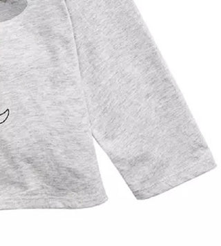 First Impressions Baby Girl's Dog Bow T-Shirt Gray Size 3-6 Months