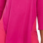 JM Collection Women's Mixed Media Studs Top Pink Size X-Small