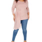 Alfani Women's Asymmetrical Overlay Top Pink Size 3X