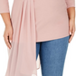 Alfani Women's Asymmetrical Overlay Top Pink Size 3X